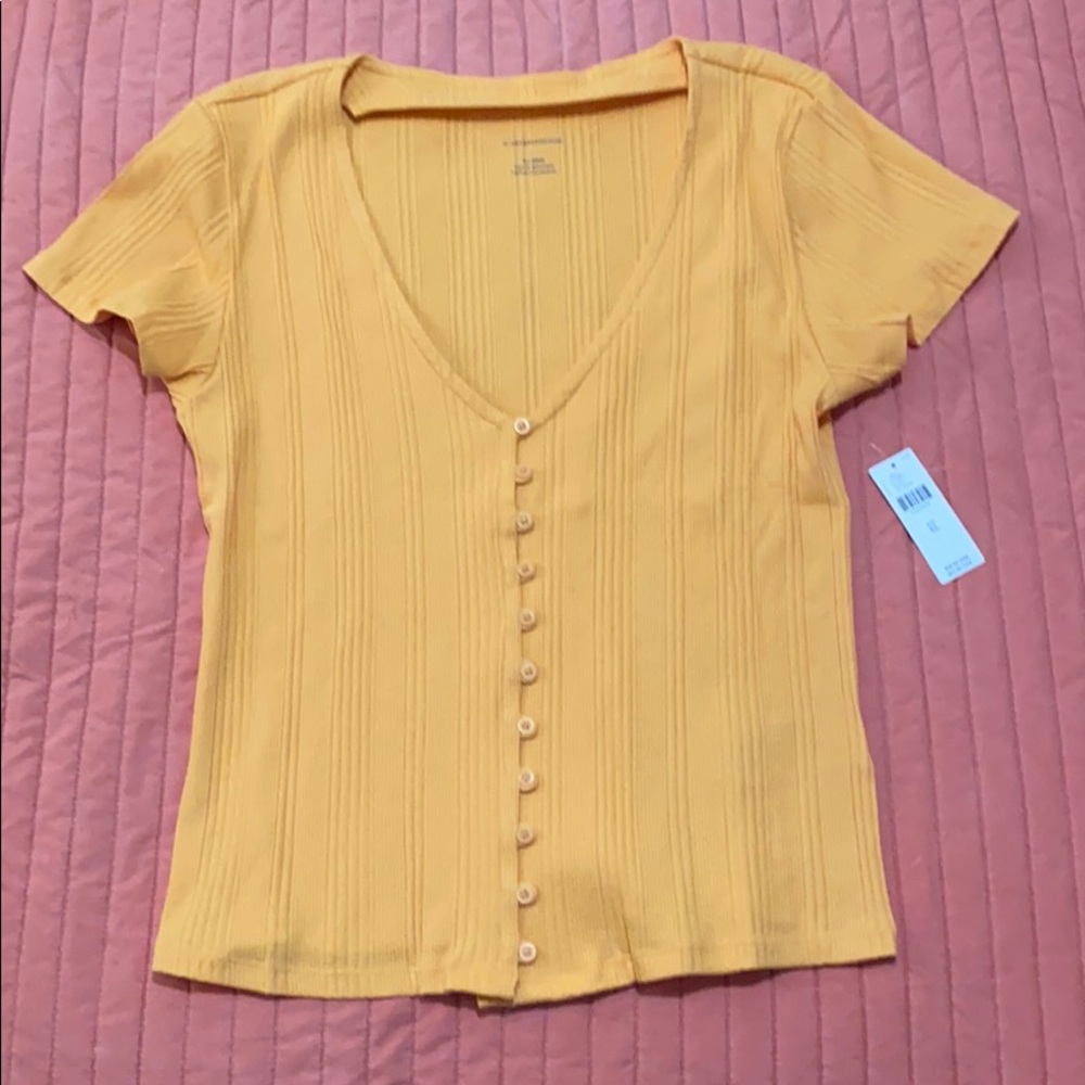 Anthropologie Mika Ribbed Top - XL NWT